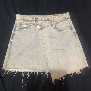 'BLANKNYC' Asymmetrical Denim Mini Skirt